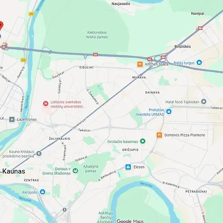 Studija Viloje-quiet 15 Min From Airport Проживание в семье *