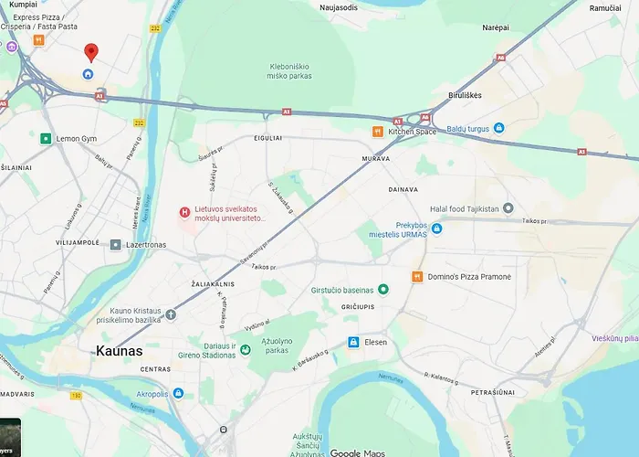 Studija Viloje-quiet 15 Min From Airport 홈스테이 *